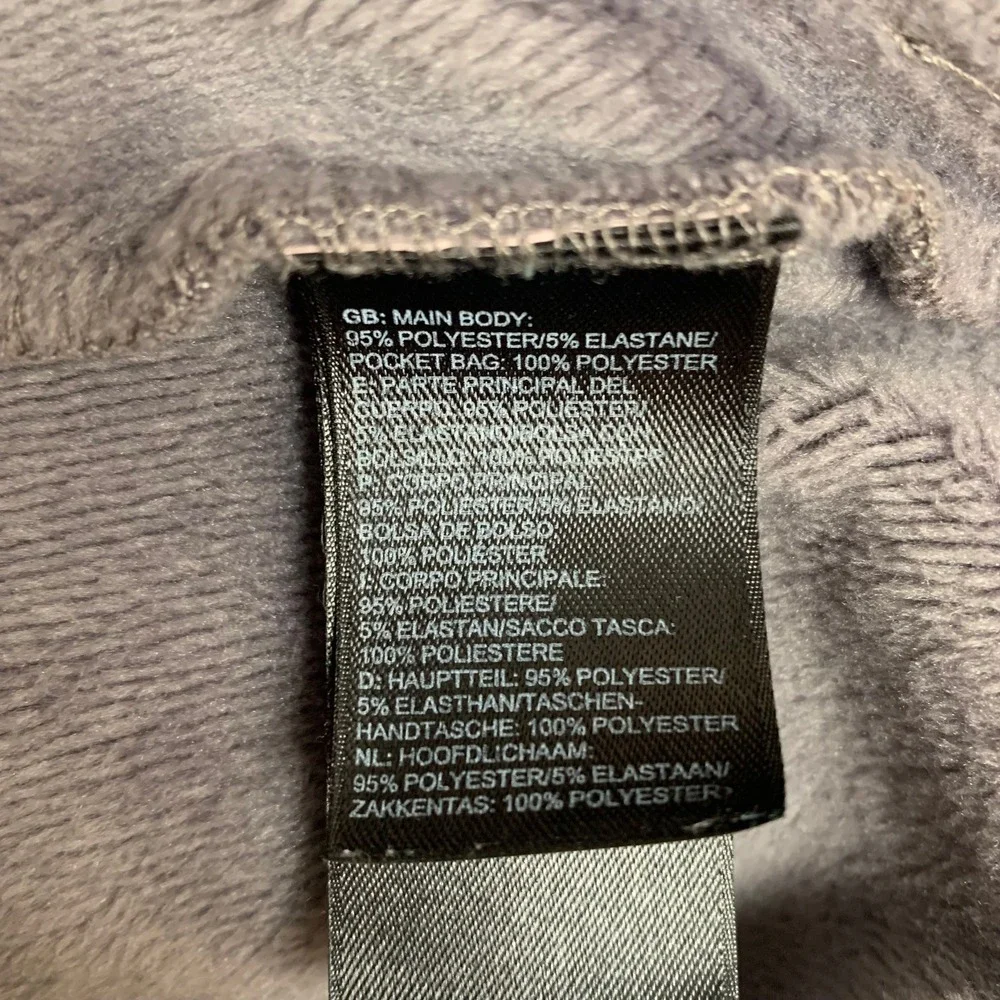 The North Face Fleece Jacket Womens M Gray Full Zip Mock Neck Softshell SOFT - Picture 7 of 10